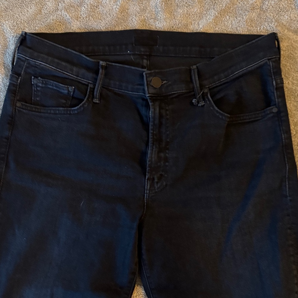 MOTHER Women's Dark Blue Skinny Jeans